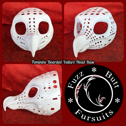 Feminine Bearded Vulture Head Base