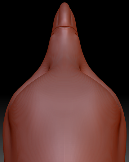 Feminine Bearded Vulture Head Base