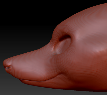Feminine Borzoi Head Base