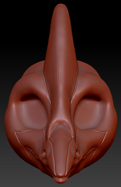 Feminine Cassowary Head Base