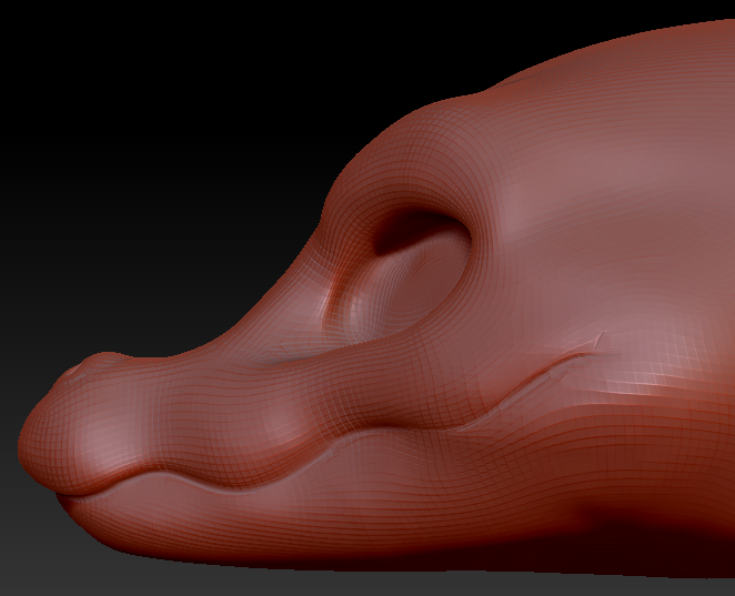 Feminine Crocodile Head Base