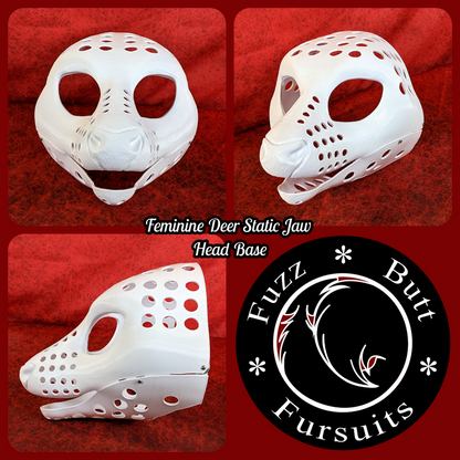 Feminine Deer Static Jaw Head Base