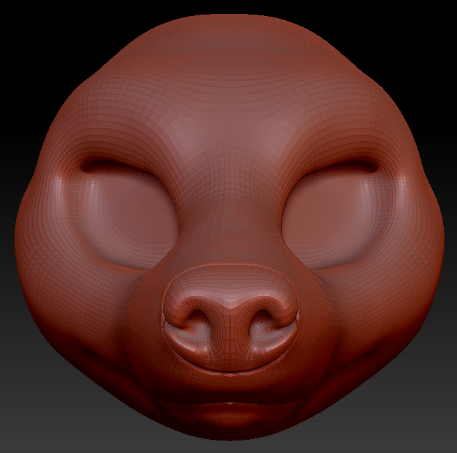 Feminine European Badger Head Base