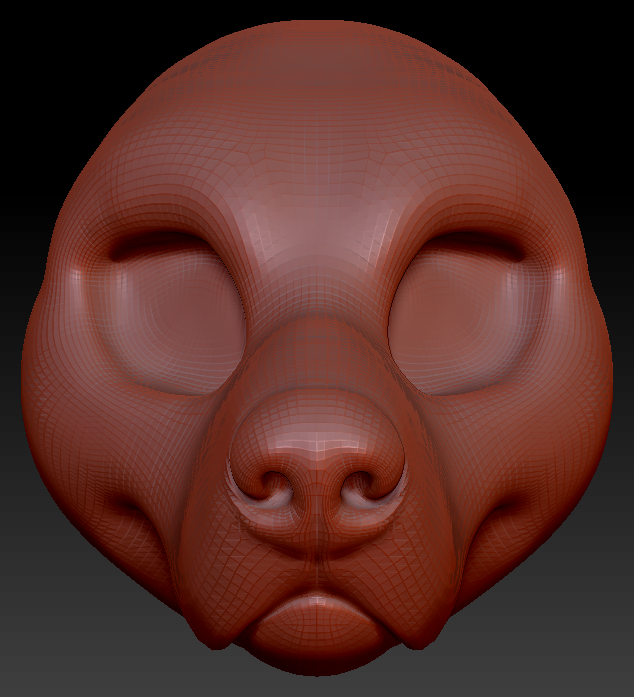 Feminine Golden Retriever Head Base