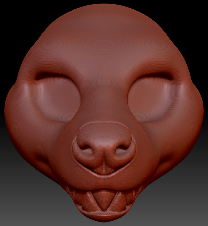 Feminine Hyena Head Base Variant 3