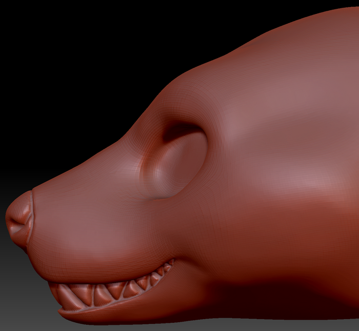 Feminine Hyena Head Base Variant 3