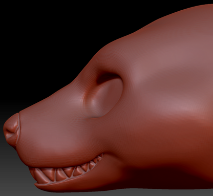 Feminine Hyena Head Base Variant 3