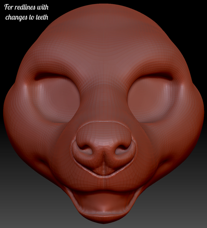 Feminine Hyena Head Base Variant 3