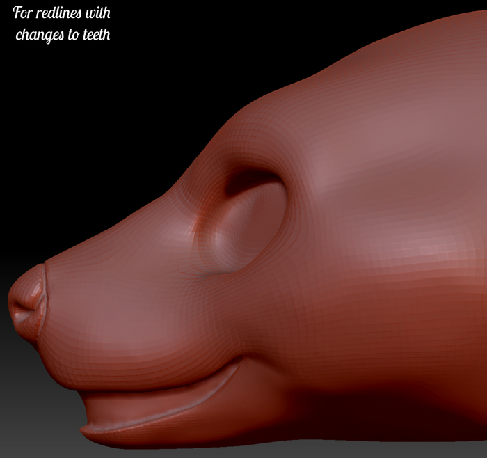 Feminine Hyena Head Base Variant 3