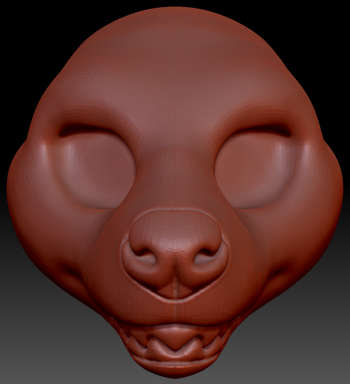 Feminine Hyena Head Base Variant 5
