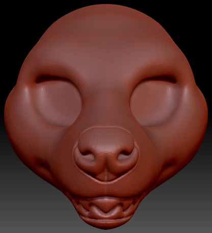 Feminine Hyena Head Base Variant 5