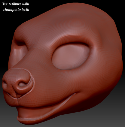 Feminine Hyena Head Base Variant 5