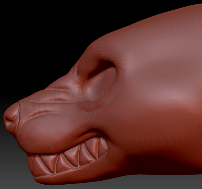 Feminine Hyena Head Base Variant 6