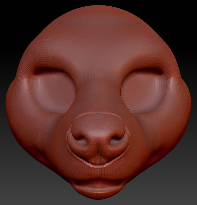 Feminine Hyena Static Jaw Head Base Variant 1
