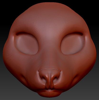 Feminine Lemur Head Base