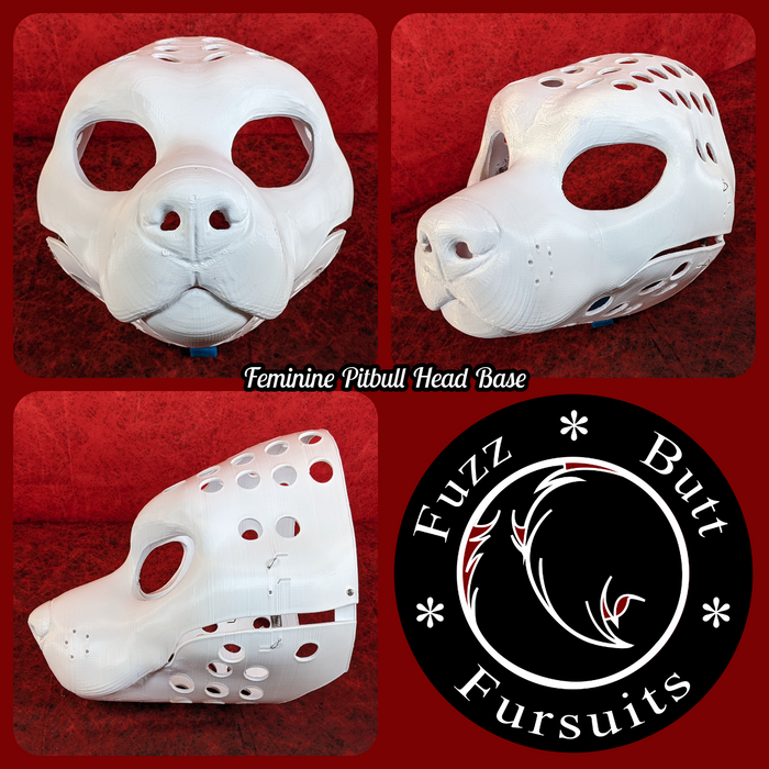Feminine Pitbull Head Base