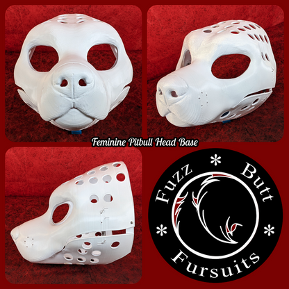Feminine Pitbull Head Base