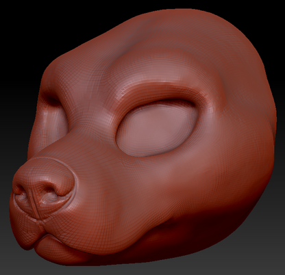 Feminine Pitbull Head Base