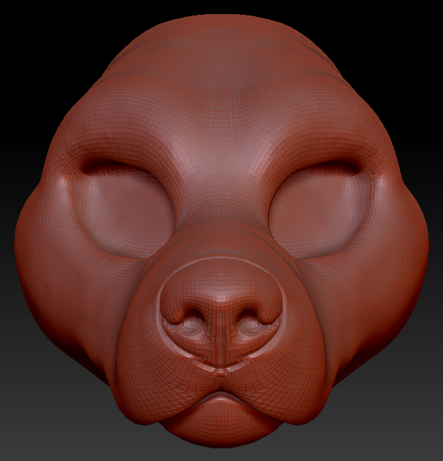 Feminine Pitbull Head Base