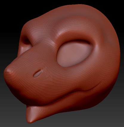 Feminine Sergal Head Base Variant 3