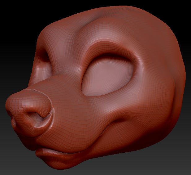 Feminine Toony Bear Head Base Variant 1