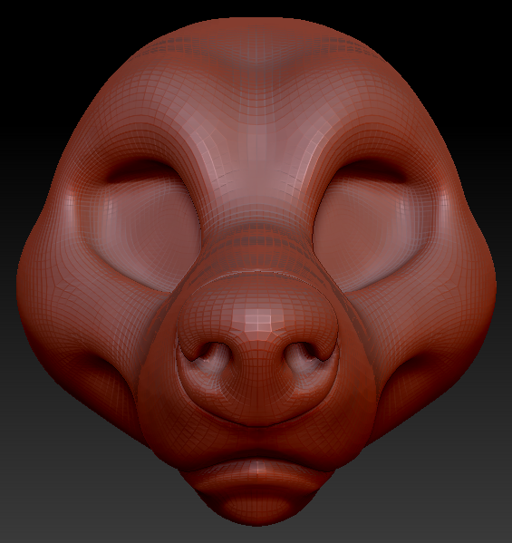 Feminine Toony Bear Head Base Variant 1