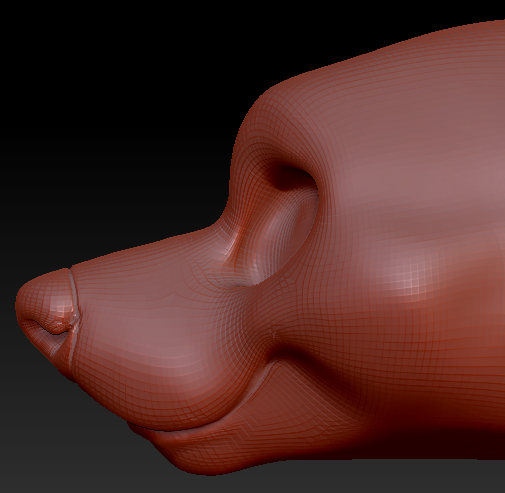 Feminine Toony Bear Head Base Variant 1