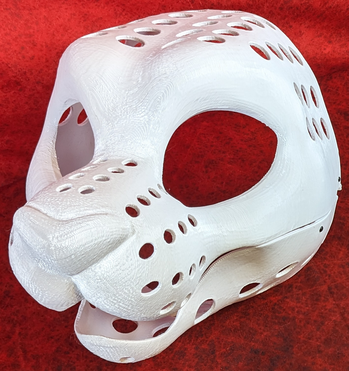 Feminine Toony Big Cat Static Jaw Head Base Variant 1