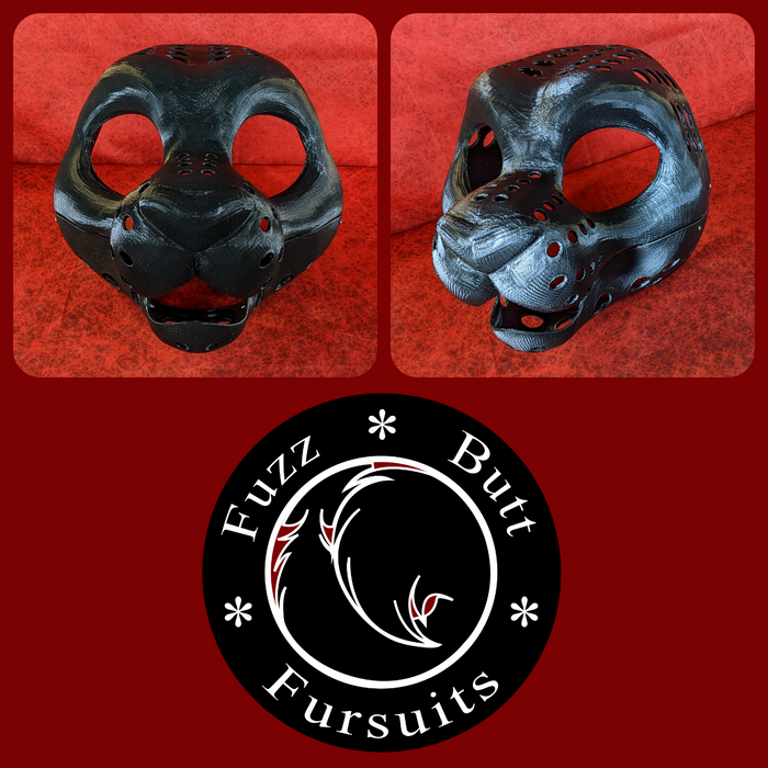 Feminine Toony Big Cat Static Jaw Head Base Variant 1