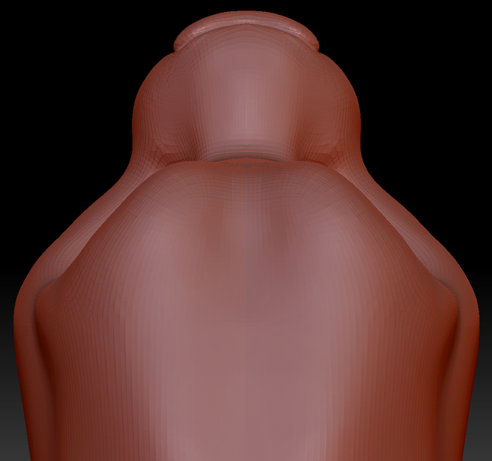 Feminine Toony Big Cat Static Jaw Head Base Variant 1