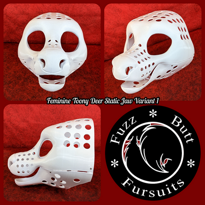 Feminine Toony Deer Static Jaw Head Base Variant 1