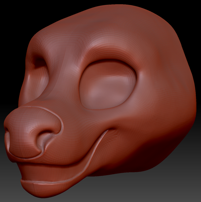 Feminine Toony Deer Static Jaw Head Base Variant 1