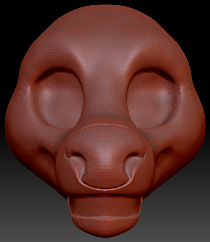 Feminine Toony Deer Static Jaw Head Base Variant 1