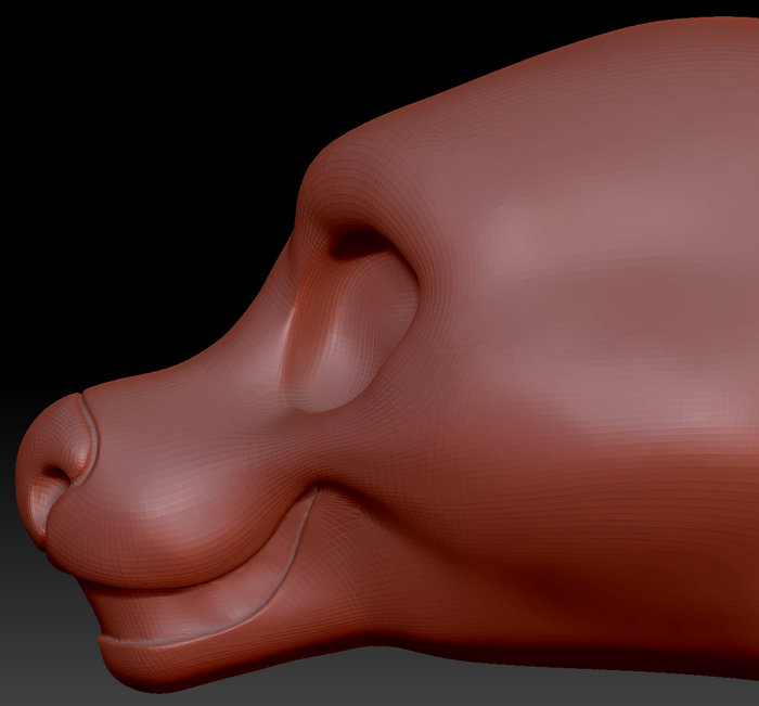 Feminine Toony Deer Static Jaw Head Base Variant 1