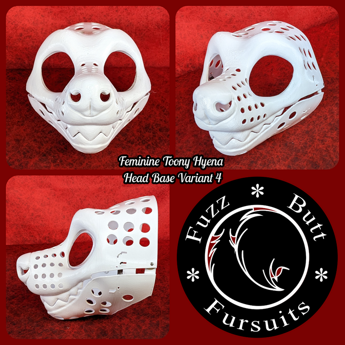 Feminine Toony Hyena Head Base Variant 4