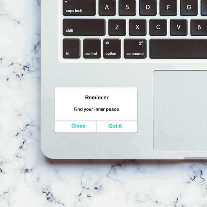 Find your Inner Peace Sticker - Stickers | STICK IT UP