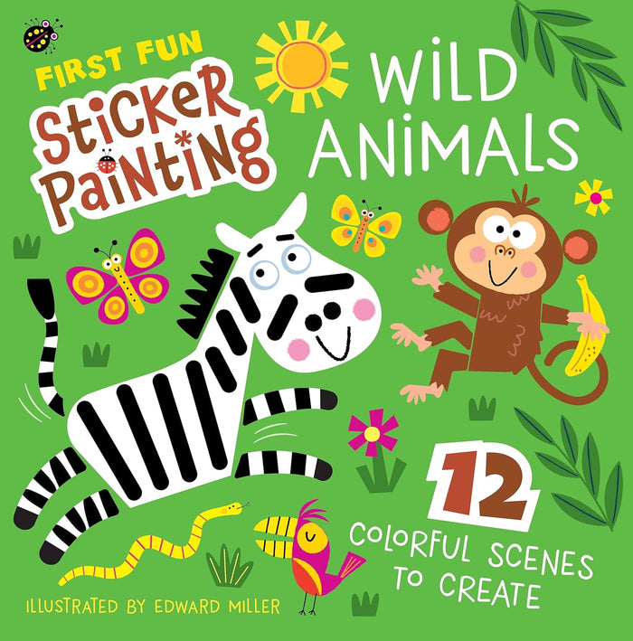 First Fun Sticker Painting: Wild Animals