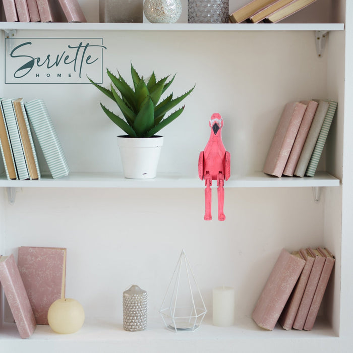 Flamingo Shelf with Dangling Legs