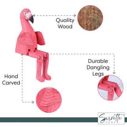 Flamingo Shelf with Dangling Legs