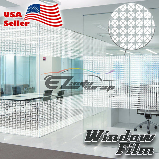 Flower Static Glass Window Film #40