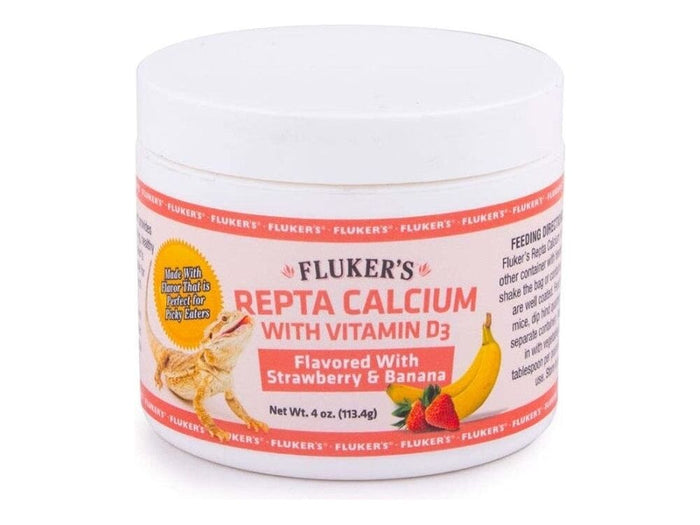 Fluker's Repta Strawberry-Banana Flavored Calcium with Vitamin D3 4 oz Fluker's