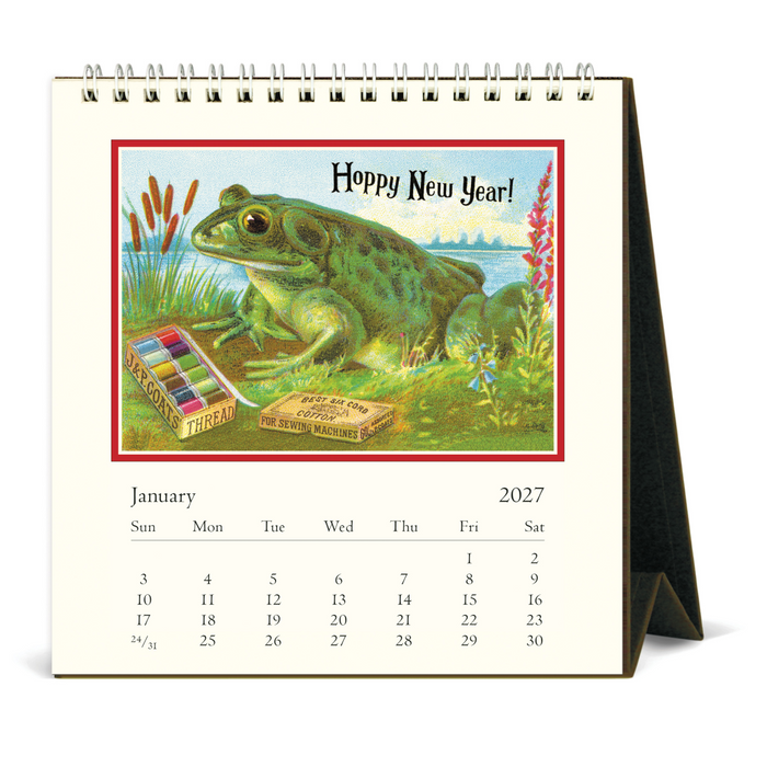 Frogs & Friends Desk Calendar 2027