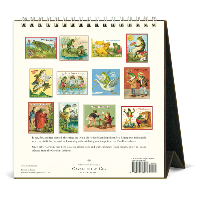 Frogs & Friends Desk Calendar 2027