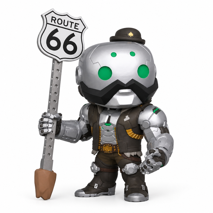 Figurine B.O.B. sous un angle de trois quarts
