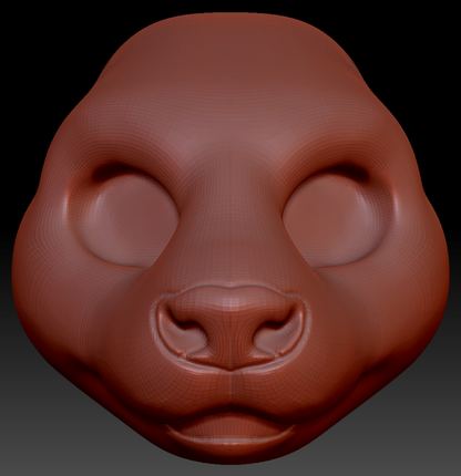 Gender Neutral Asian Small-clawed Otter Static Jaw Head Base Variant 1