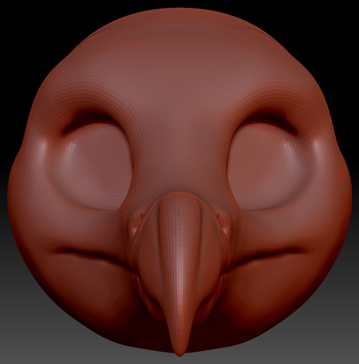 Gender Neutral Bearded Vulture Head Base