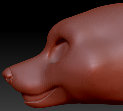 Gender Neutral Fox Static Jaw Head Base