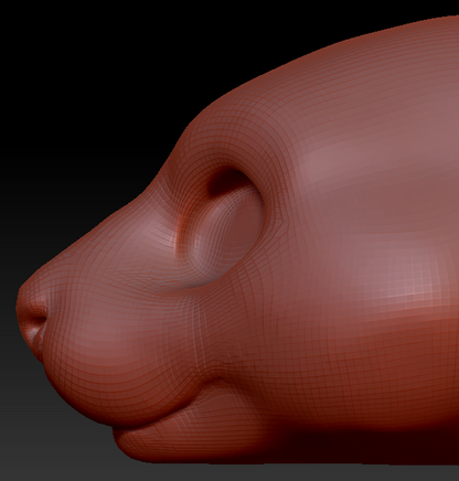 Gender Neutral Hamster Head Base