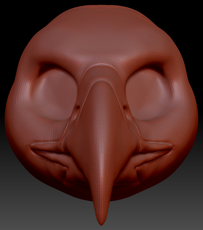 Gender Neutral Harris Hawk Head Base