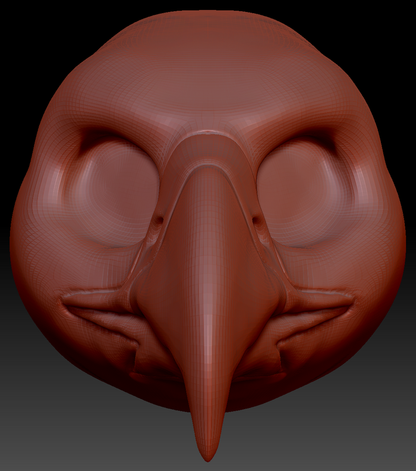 Gender Neutral Harris Hawk Head Base
